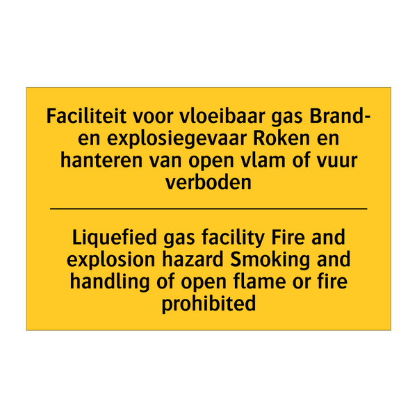 Faciliteit voor vloeibaar gas /.../ - Liquefied gas facility Fire and /.../