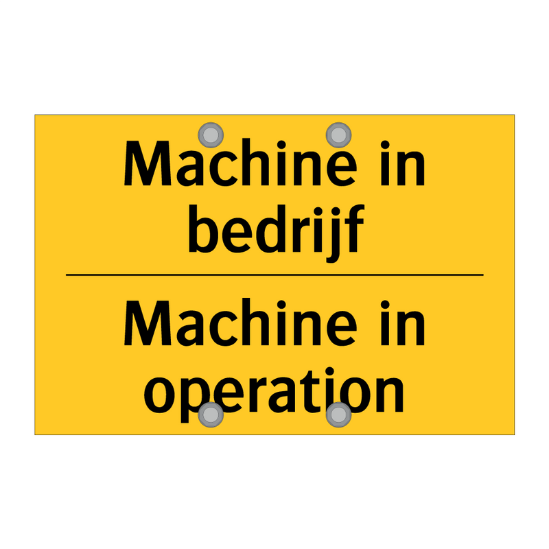 Machine in bedrijf - Machine in operation & Machine in bedrijf - Machine in operation