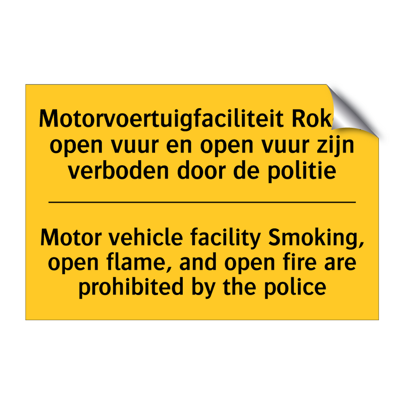 Motorvoertuigfaciliteit Roken, /.../ - Motor vehicle facility Smoking, /.../