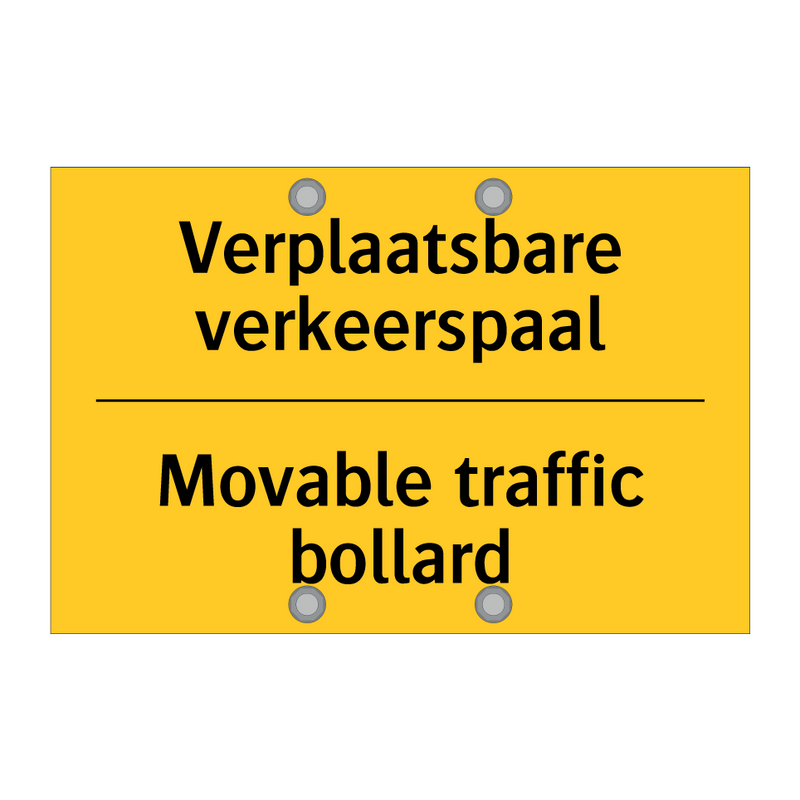 Verplaatsbare verkeerspaal - Movable traffic bollard