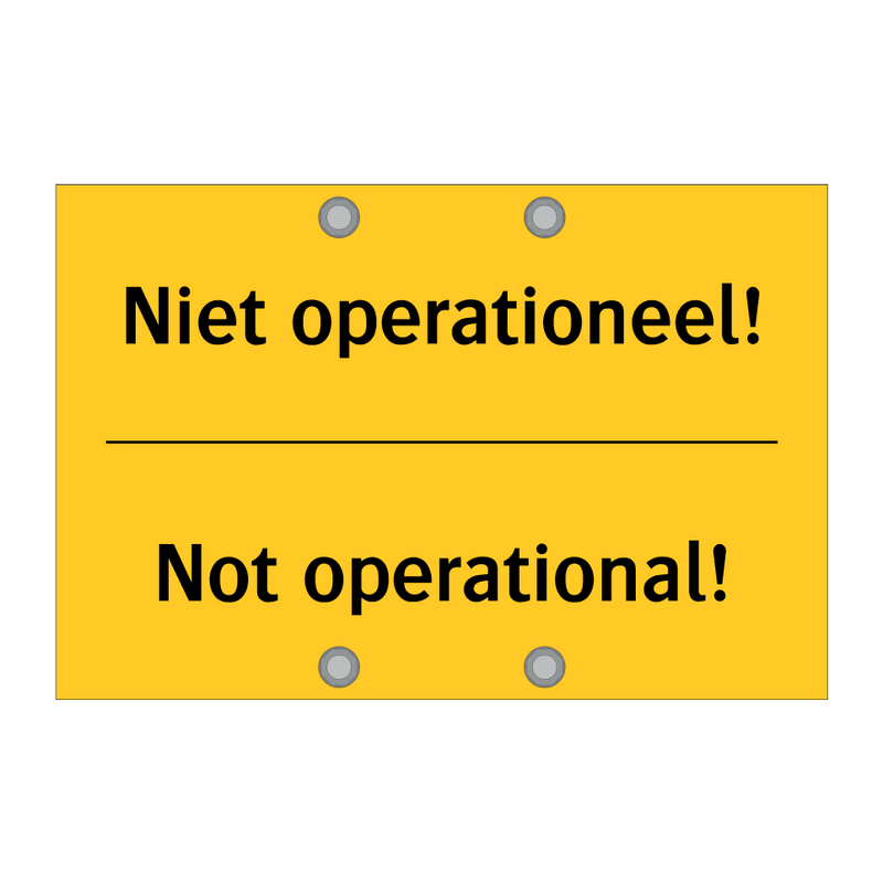 Niet operationeel! - Not operational! & Niet operationeel! - Not operational!