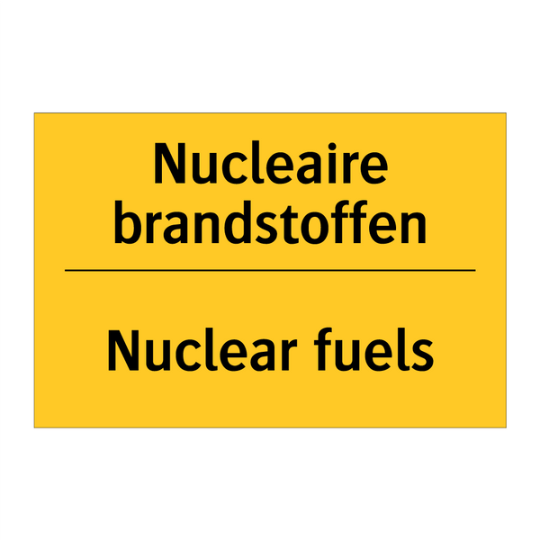 Nucleaire brandstoffen - Nuclear fuels & Nucleaire brandstoffen - Nuclear fuels