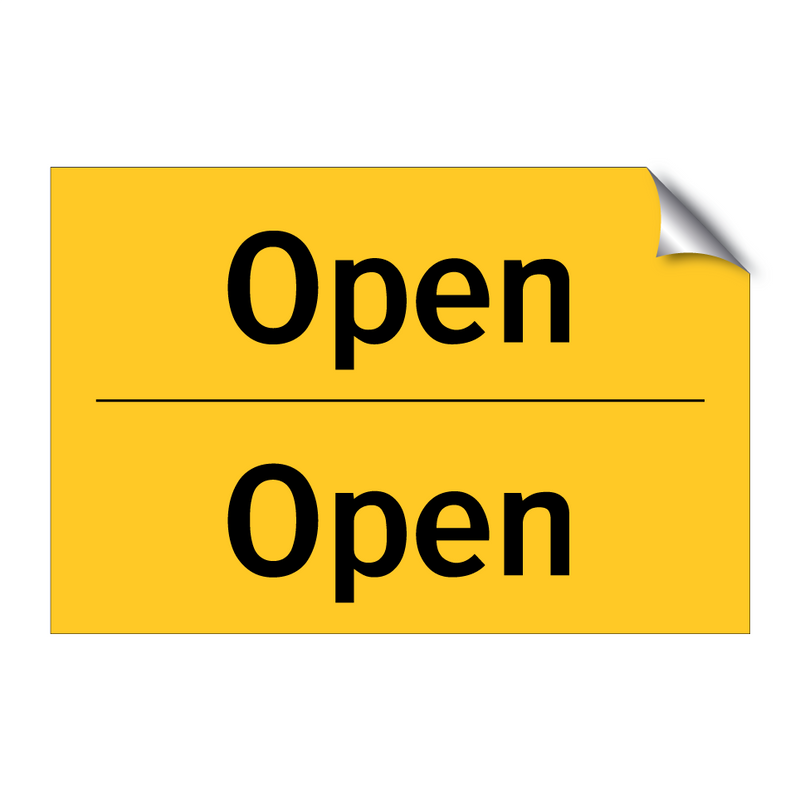 Open & Open & Open & Open