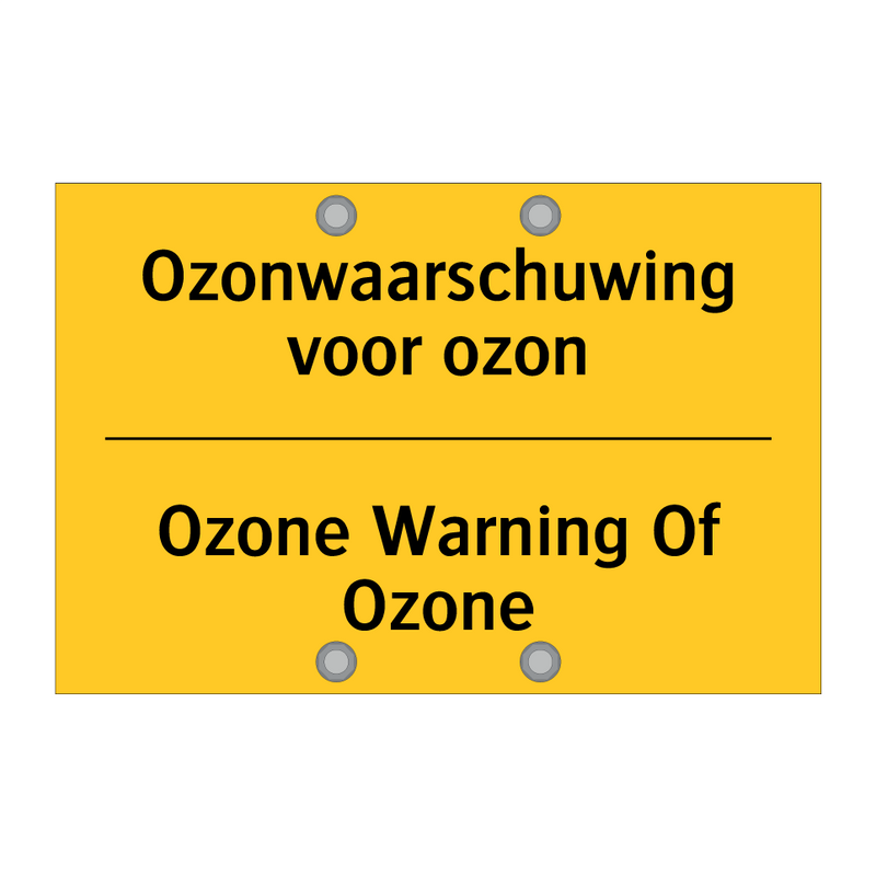 Ozonwaarschuwing voor ozon - Ozone Warning Of Ozone