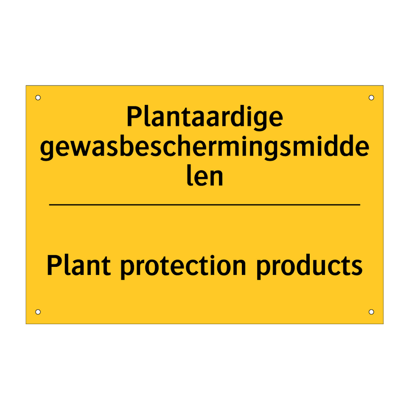 Plantaardige gewasbeschermingsmiddelen - Plant protection products