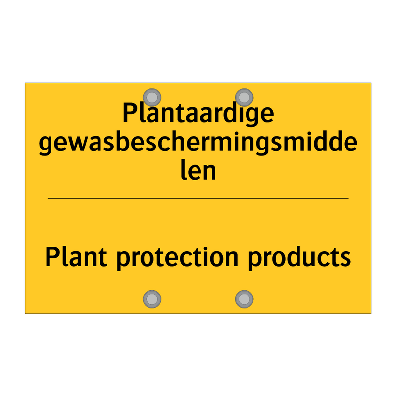 Plantaardige gewasbeschermingsmiddelen - Plant protection products