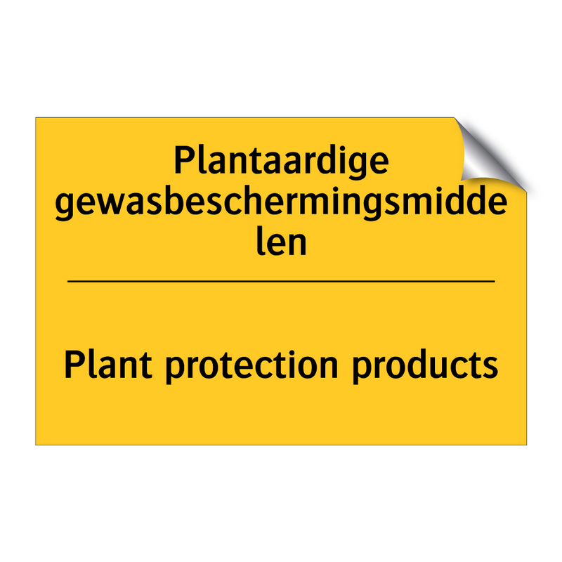 Plantaardige gewasbeschermingsmiddelen - Plant protection products