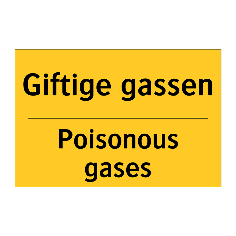 Giftige gassen - Poisonous gases & Giftige gassen - Poisonous gases