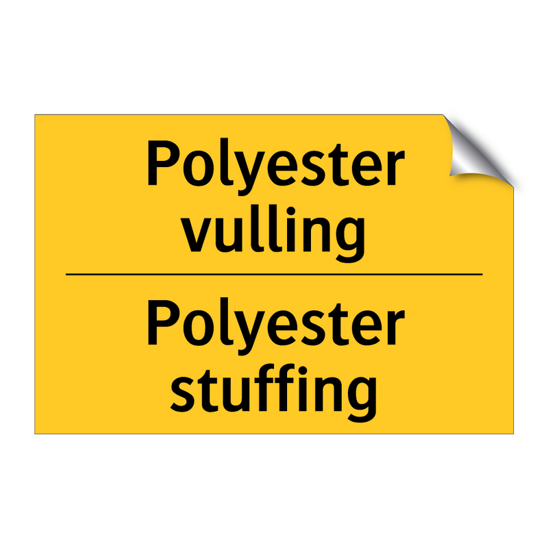 Polyester vulling - Polyester stuffing & Polyester vulling - Polyester stuffing