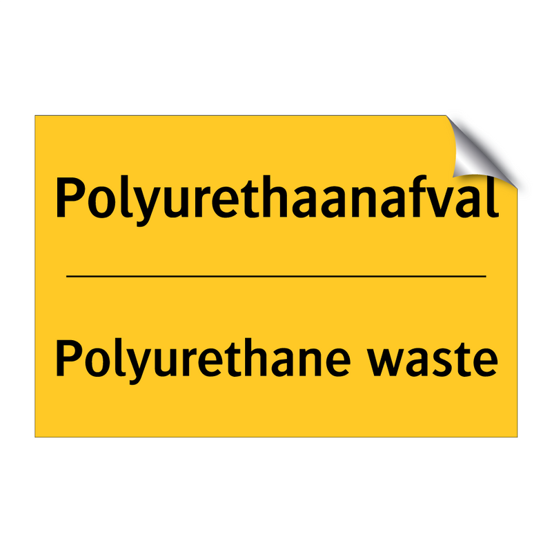 Polyurethaanafval - Polyurethane waste & Polyurethaanafval - Polyurethane waste