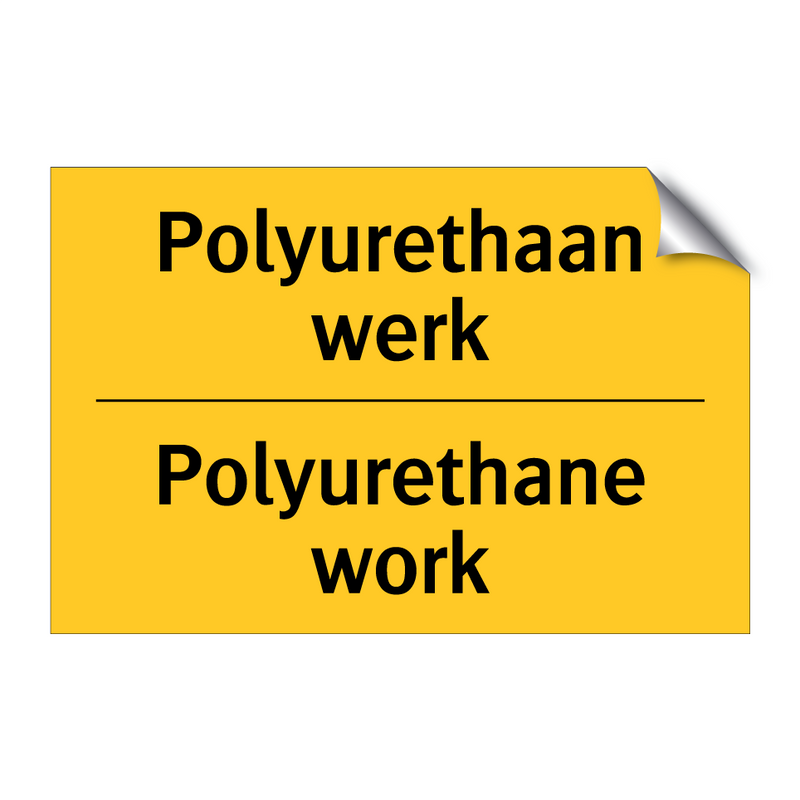 Polyurethaan werk - Polyurethane work & Polyurethaan werk - Polyurethane work