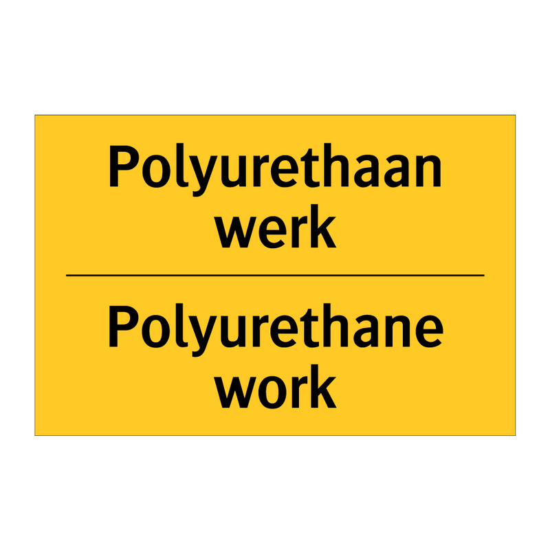 Polyurethaan werk - Polyurethane work & Polyurethaan werk - Polyurethane work