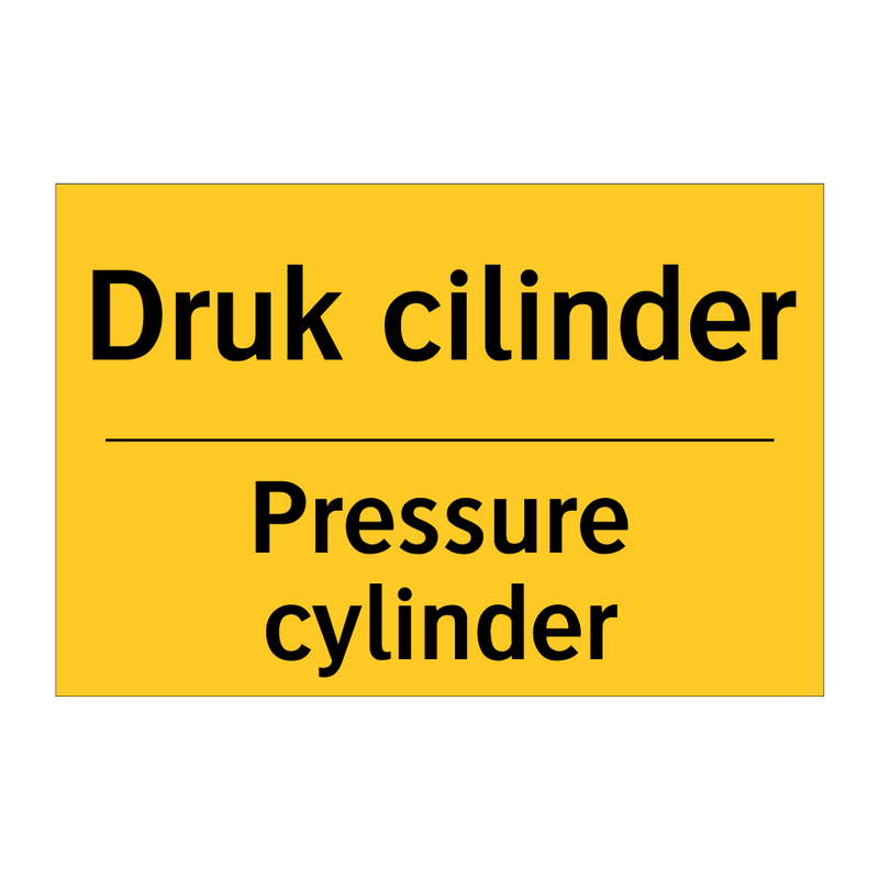 Druk cilinder - Pressure cylinder & Druk cilinder - Pressure cylinder