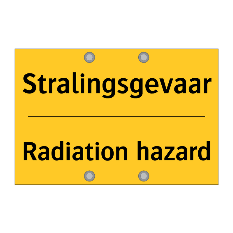 Stralingsgevaar - Radiation hazard & Stralingsgevaar - Radiation hazard