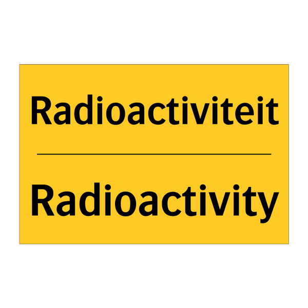 Radioactiviteit - Radioactivity & Radioactiviteit - Radioactivity & Radioactiviteit - Radioactivity