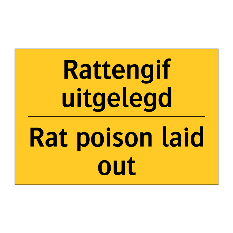 Rattengif uitgelegd - Rat poison laid out & Rattengif uitgelegd - Rat poison laid out