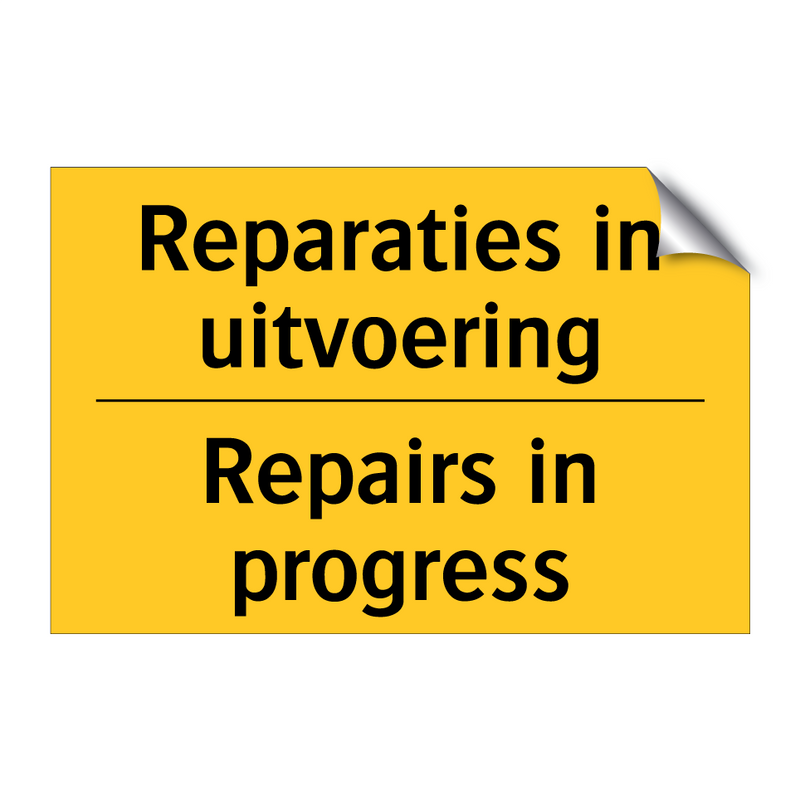 Reparaties in uitvoering - Repairs in progress & Reparaties in uitvoering - Repairs in progress