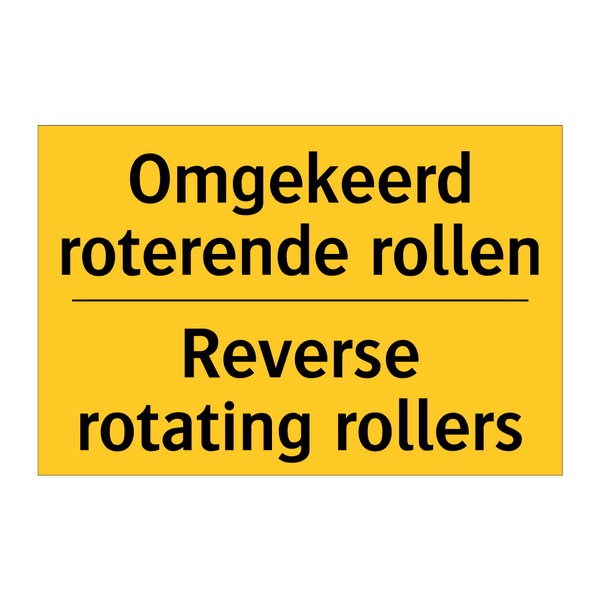 Omgekeerd roterende rollen - Reverse rotating rollers