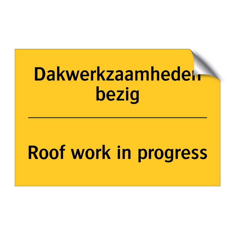 Dakwerkzaamheden bezig - Roof work in progress & Dakwerkzaamheden bezig - Roof work in progress