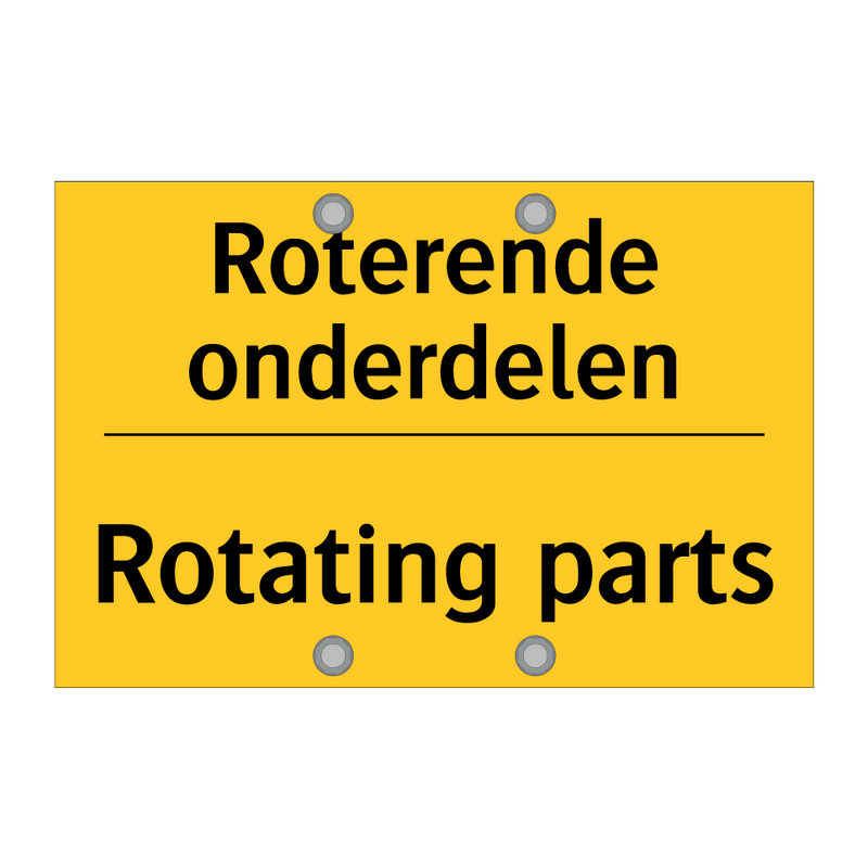 Roterende onderdelen - Rotating parts & Roterende onderdelen - Rotating parts