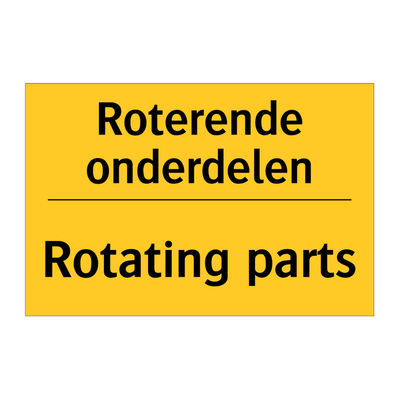 Roterende onderdelen - Rotating parts & Roterende onderdelen - Rotating parts