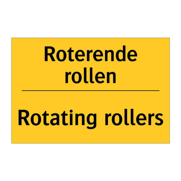 Roterende rollen - Rotating rollers & Roterende rollen - Rotating rollers