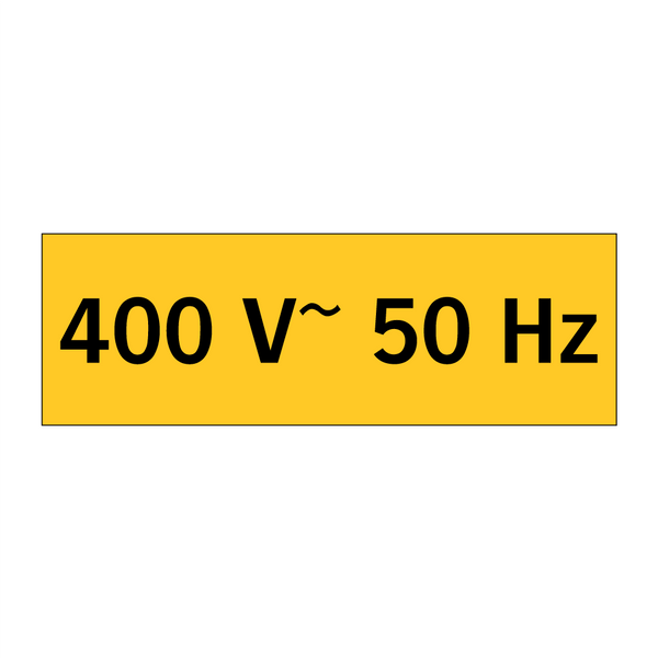 400 V~ 50 Hz & 400 V~ 50 Hz & 400 V~ 50 Hz & 400 V~ 50 Hz & 400 V~ 50 Hz & 400 V~ 50 Hz