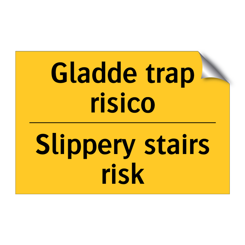 Gladde trap risico - Slippery stairs risk & Gladde trap risico - Slippery stairs risk