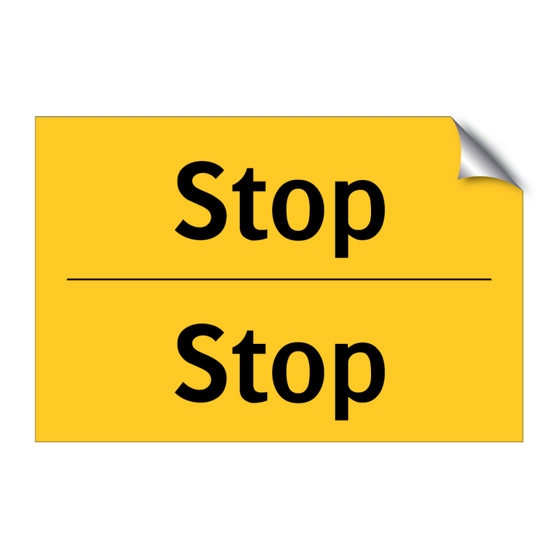 Stop & Stop & Stop & Stop