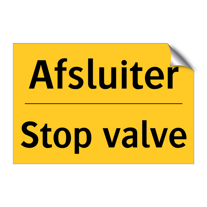 Afsluiter - Stop valve & Afsluiter - Stop valve & Afsluiter - Stop valve & Afsluiter - Stop valve