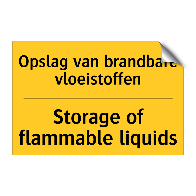 Opslag van brandbare vloeistoffen - Storage of flammable liquids