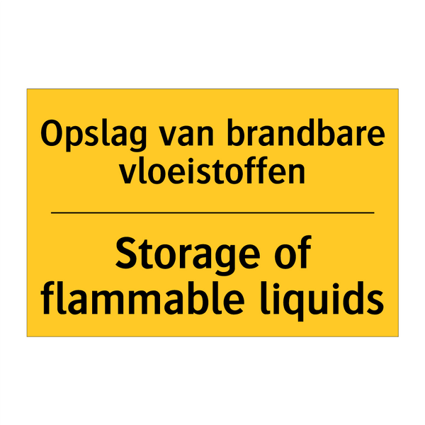 Opslag van brandbare vloeistoffen - Storage of flammable liquids