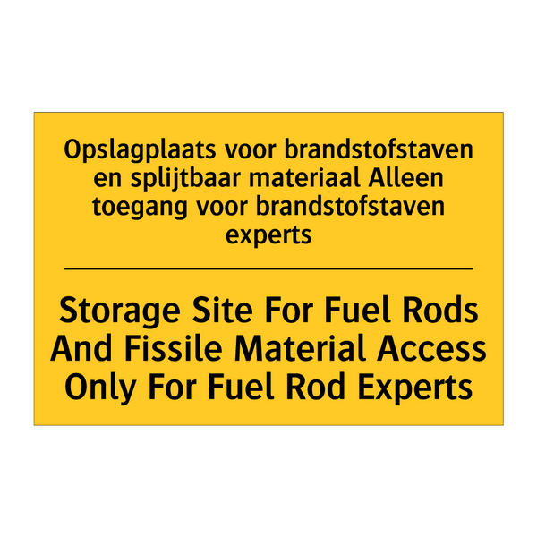 Opslagplaats voor brandstofstaven /.../ - Storage Site For Fuel Rods And /.../