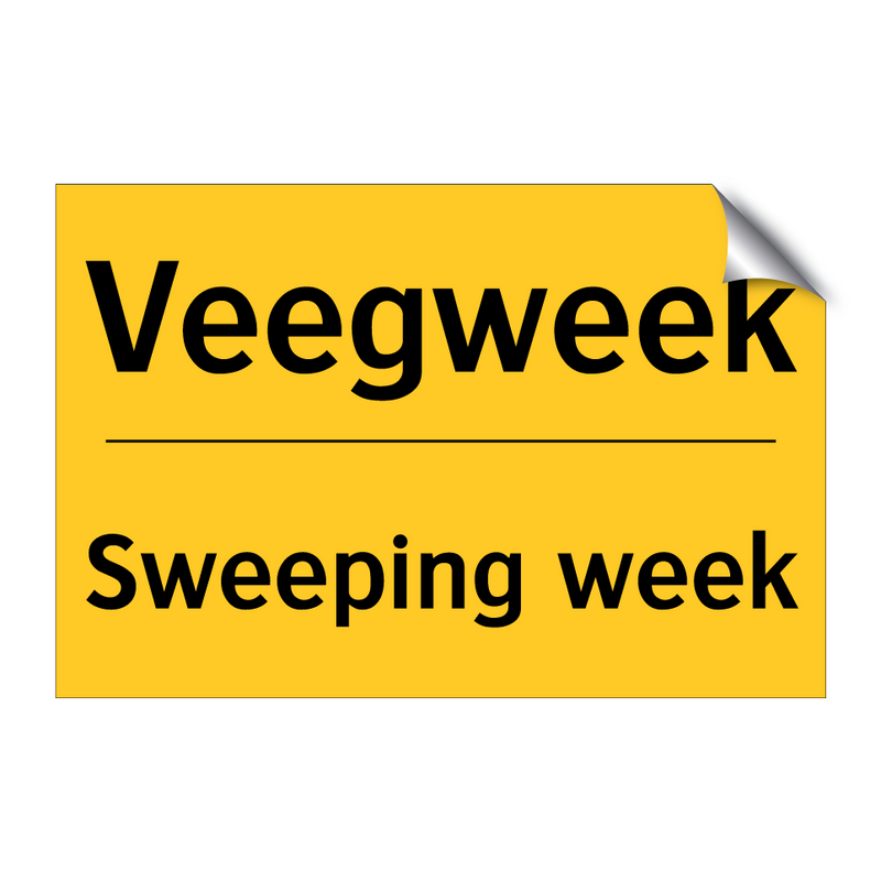 Veegweek - Sweeping week & Veegweek - Sweeping week & Veegweek - Sweeping week