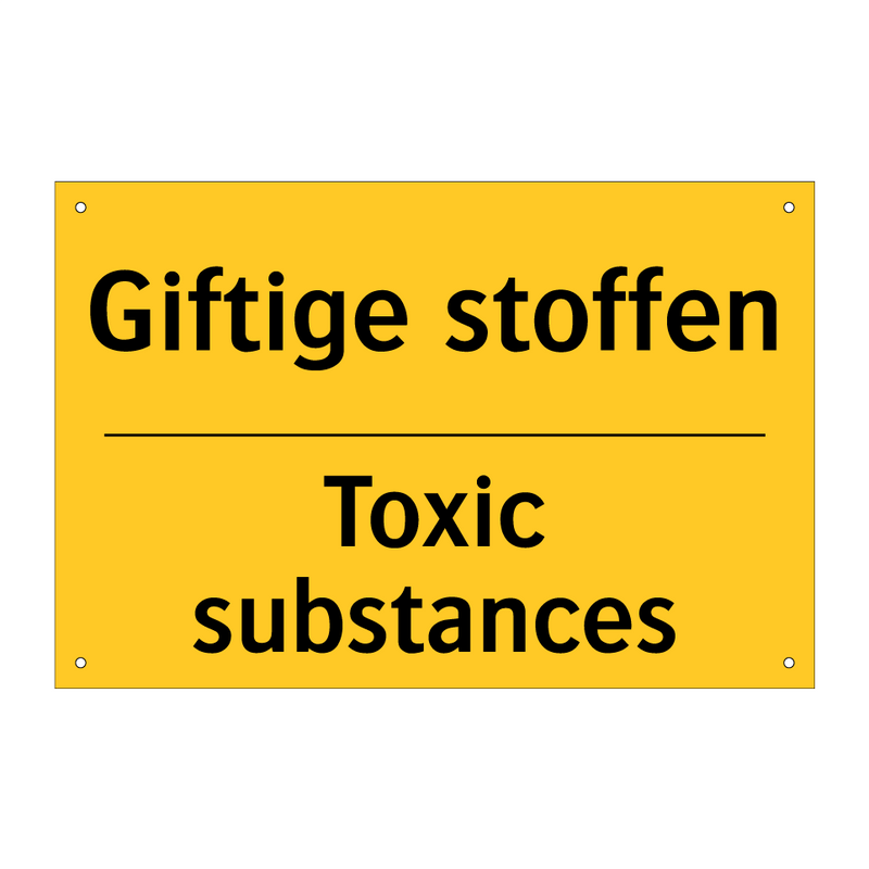 Giftige stoffen - Toxic substances & Giftige stoffen - Toxic substances