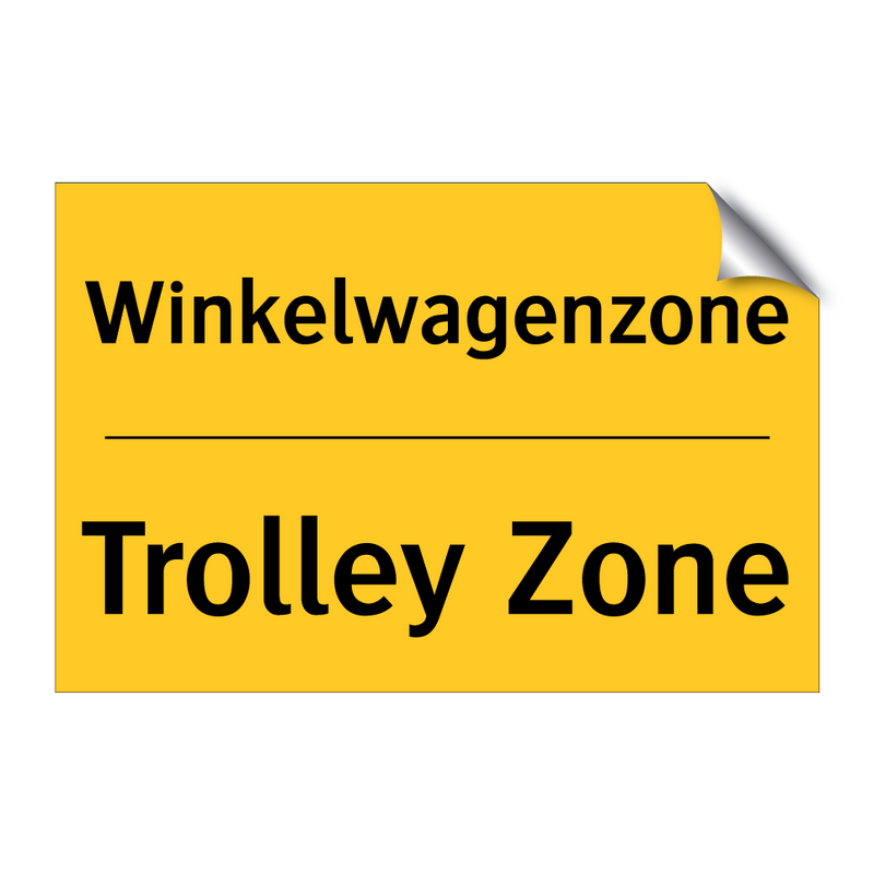 Winkelwagenzone - Trolley Zone & Winkelwagenzone - Trolley Zone & Winkelwagenzone - Trolley Zone