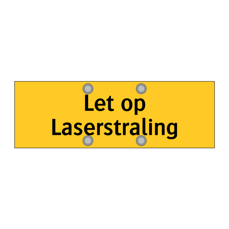 Let op Laserstraling & Let op Laserstraling & Let op Laserstraling