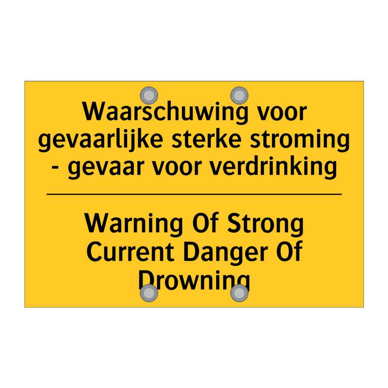 Waarschuwing voor gevaarlijke /.../ - Warning Of Strong Current Danger /.../