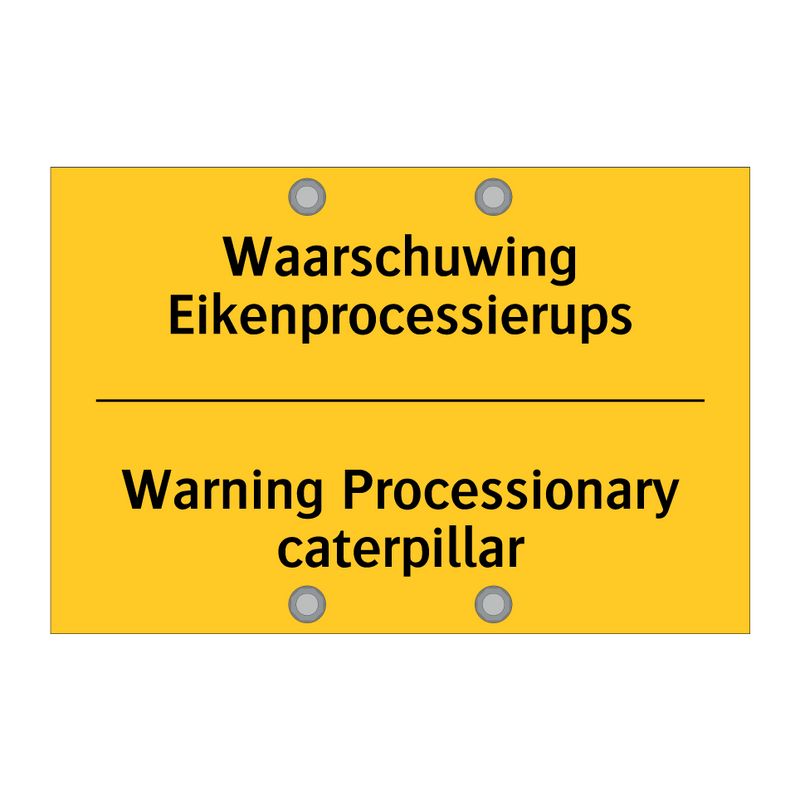 Waarschuwing Eikenprocessierups - Warning Processionary caterpillar