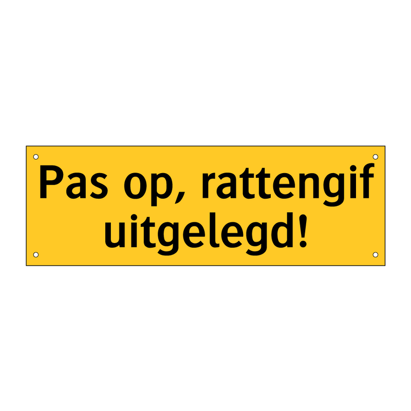 Pas op, rattengif uitgelegd! & Pas op, rattengif uitgelegd! & Pas op, rattengif uitgelegd!