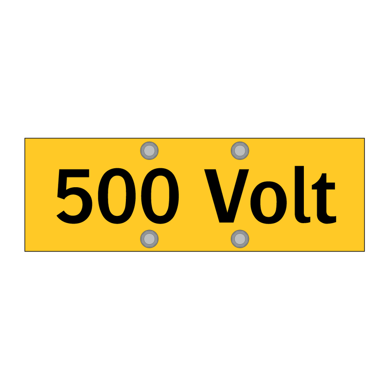 500 Volt & 500 Volt & 500 Volt