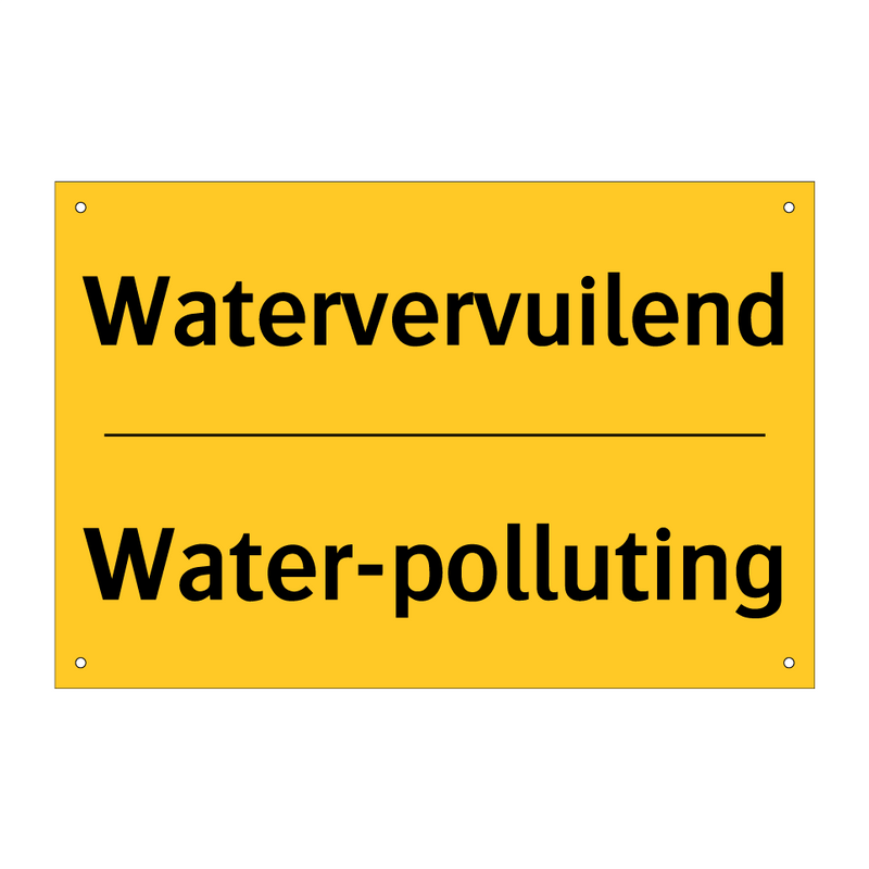 Watervervuilend - Water-polluting & Watervervuilend - Water-polluting