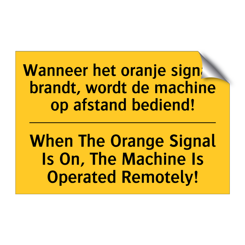 Wanneer het oranje signaal brandt, /.../ - When The Orange Signal Is On, /.../