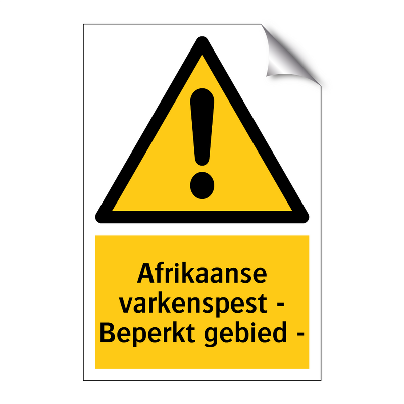 Afrikaanse varkenspest - Beperkt gebied -