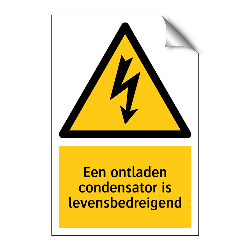 Een ontladen condensator is levensbedreigend