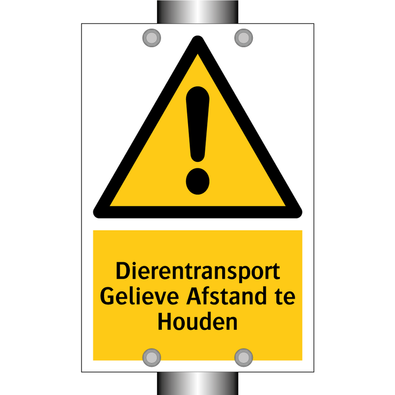 Dierentransport Gelieve Afstand te Houden