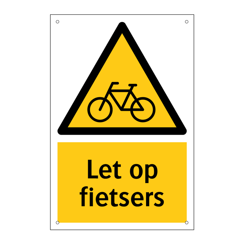 Let op fietsers