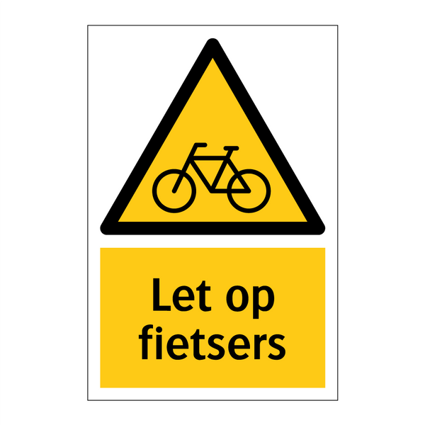 Let op fietsers