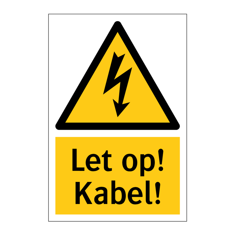 Let op! Kabel!