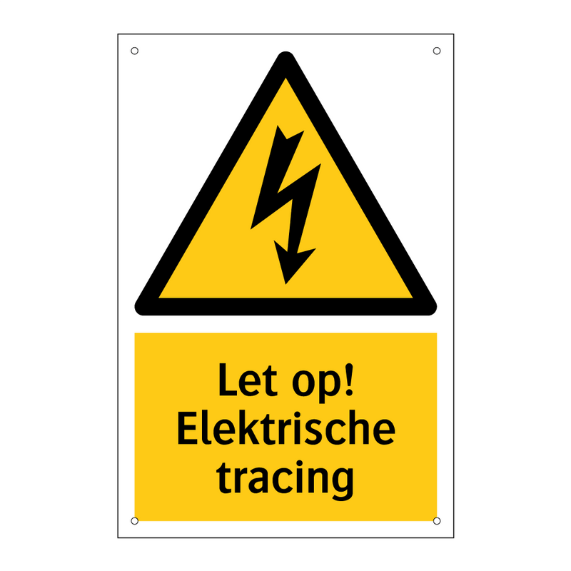 Let op! Elektrische tracing